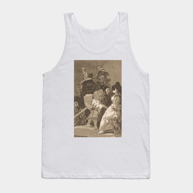 Nobody knows himself by Francisco Goya Tank Top by Classic Art Stall